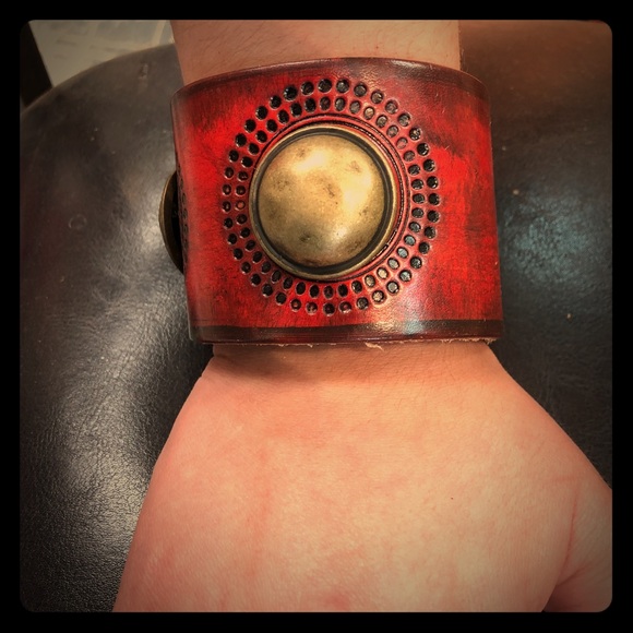 Leather Wrist Band - Picture 1 of 1